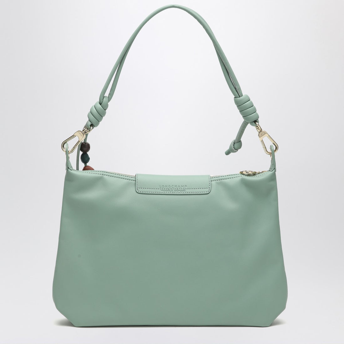 Longchamp Celadon Le Pliage Xtra Leather Hobo Bag Light Blue