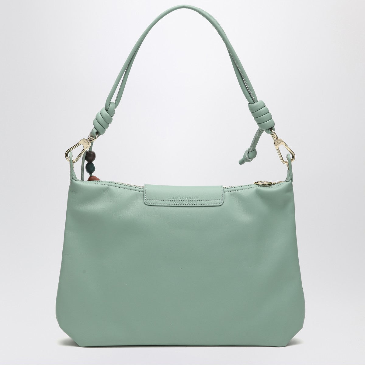Longchamp Celadon Le Pliage Xtra Leather Hobo Bag Light Blue