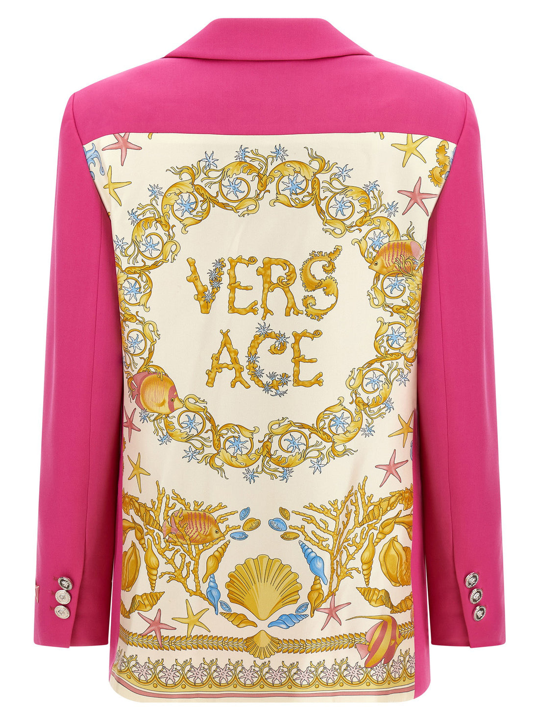Versace Underwater Barocco Blazer Fuchsia