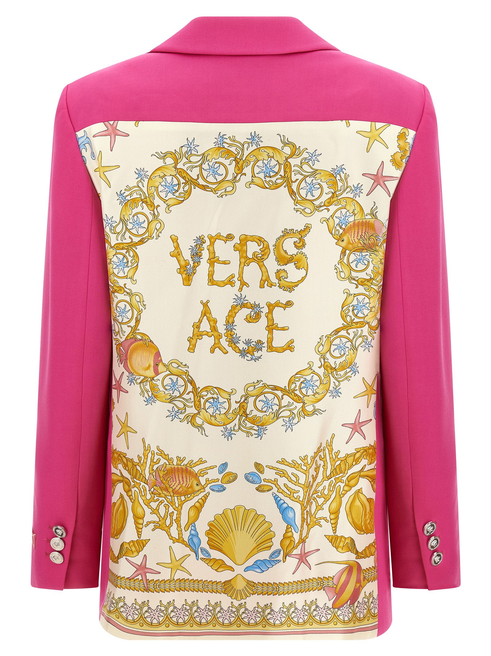 Versace Underwater Barocco Blazer Fuchsia