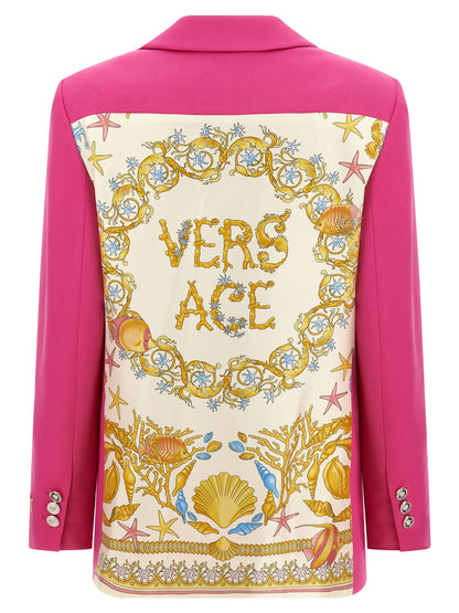 Versace Underwater Barocco Blazer Fuchsia