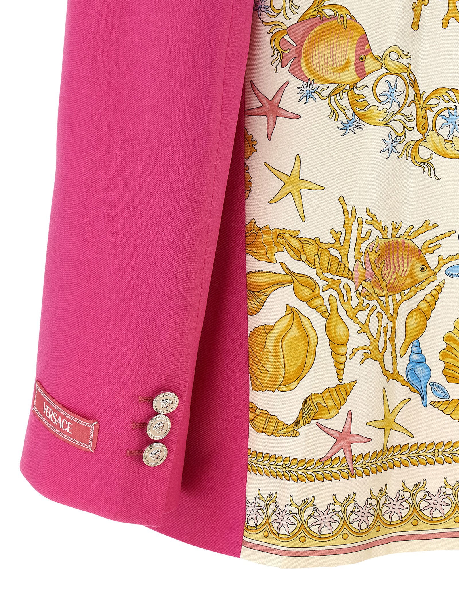 Versace Underwater Barocco Blazer Fuchsia
