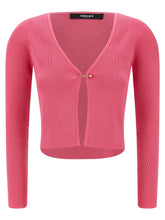 Versace Safety Pin Cardigan Fuchsia
