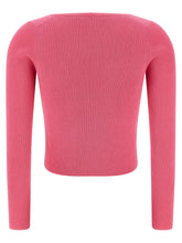 Versace Safety Pin Cardigan Fuchsia