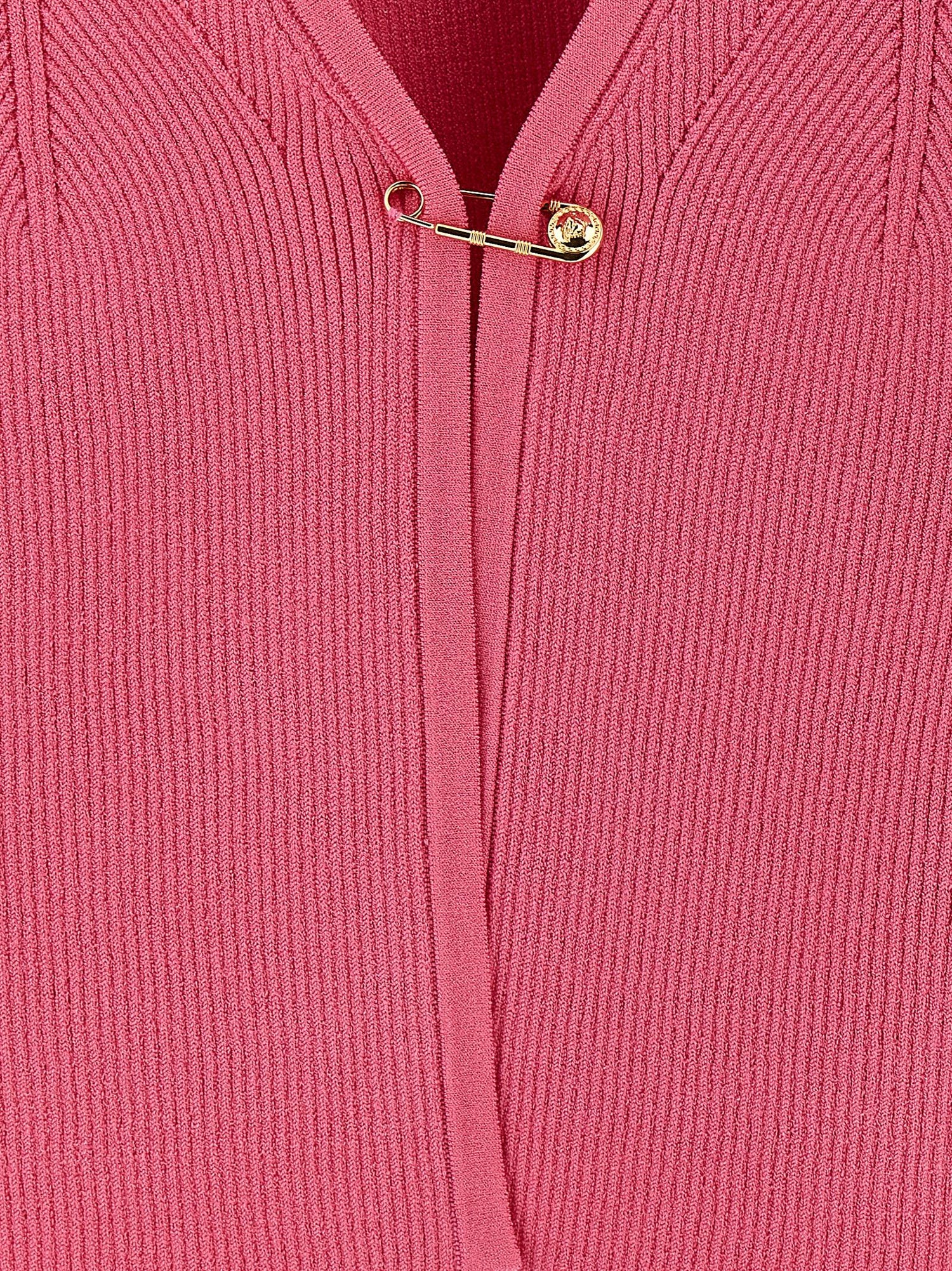 Versace Safety Pin Cardigan Fuchsia