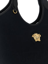 Versace Medium La Medusa Shopping Bag Black