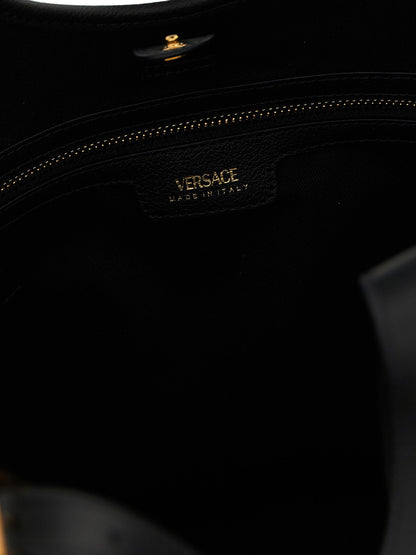 Versace Medium La Medusa Shopping Bag Black
