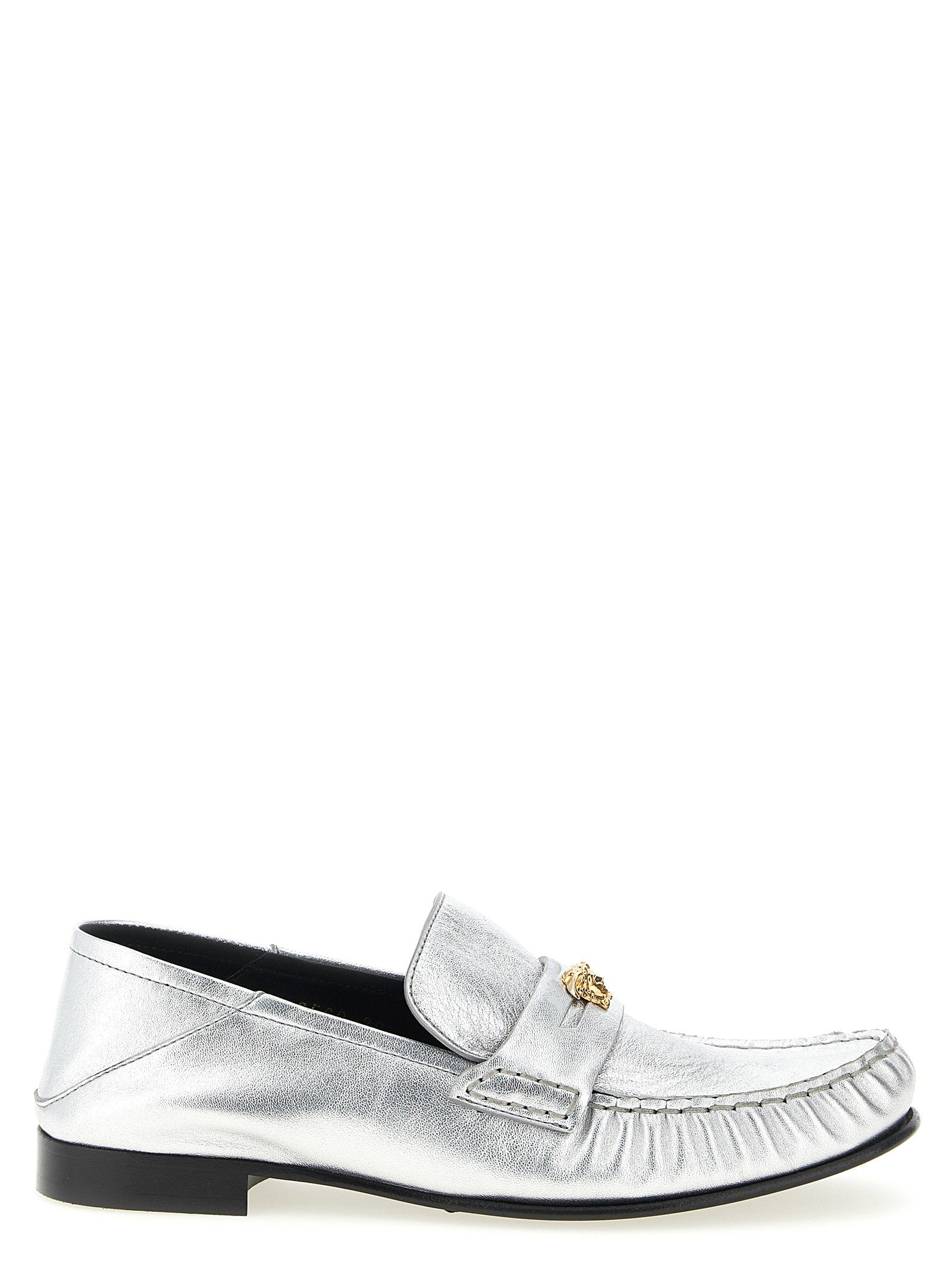 Versace La Medusa Loafers Silver