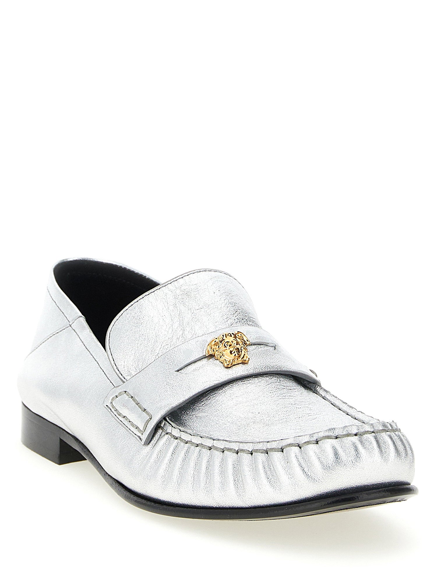 Versace La Medusa Loafers Silver