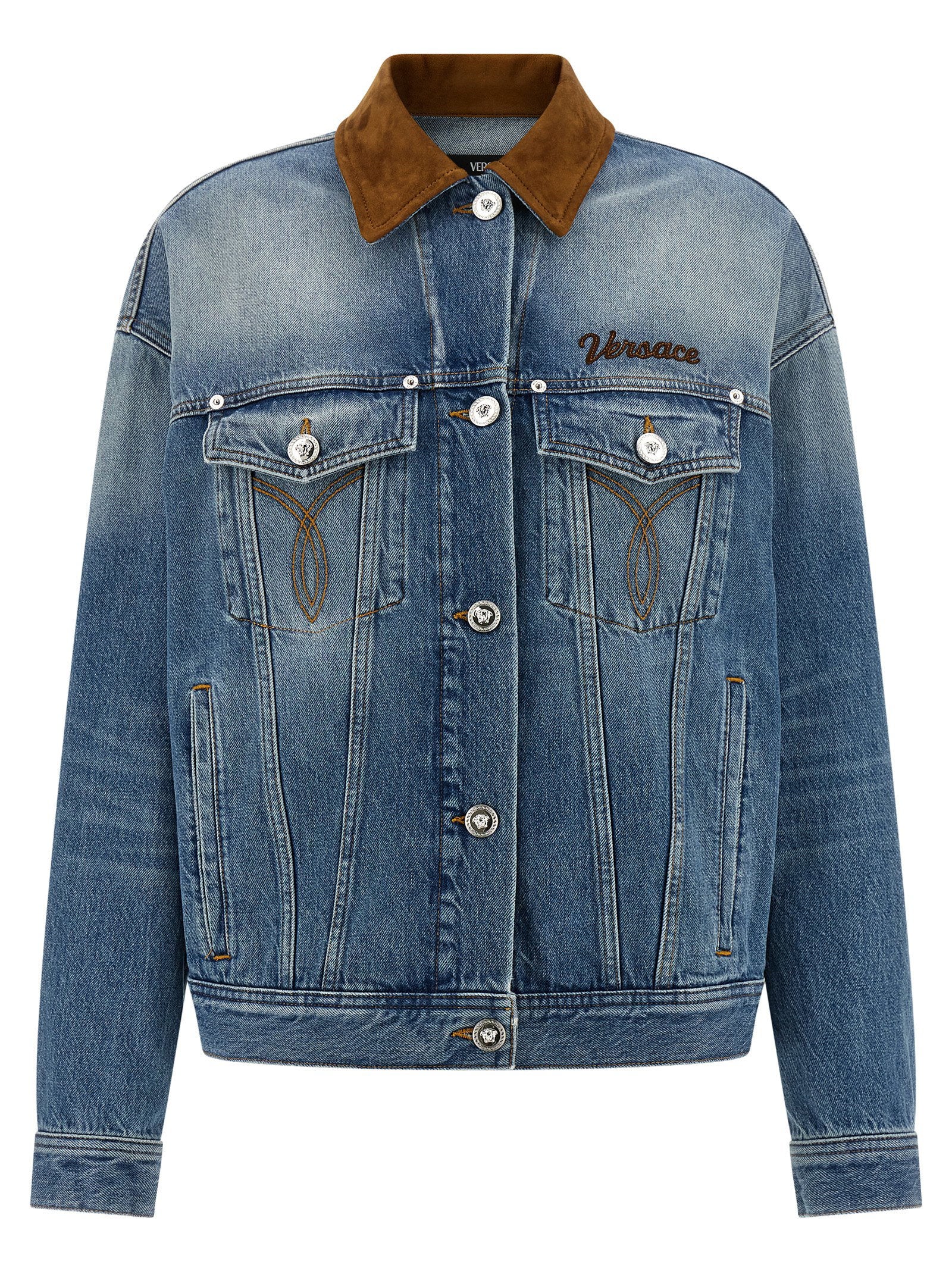Versace Trucker Jacket Blue