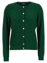 Versace Cardigan Pattern V Green