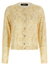Versace Barocco 92 Cardigan Yellow
