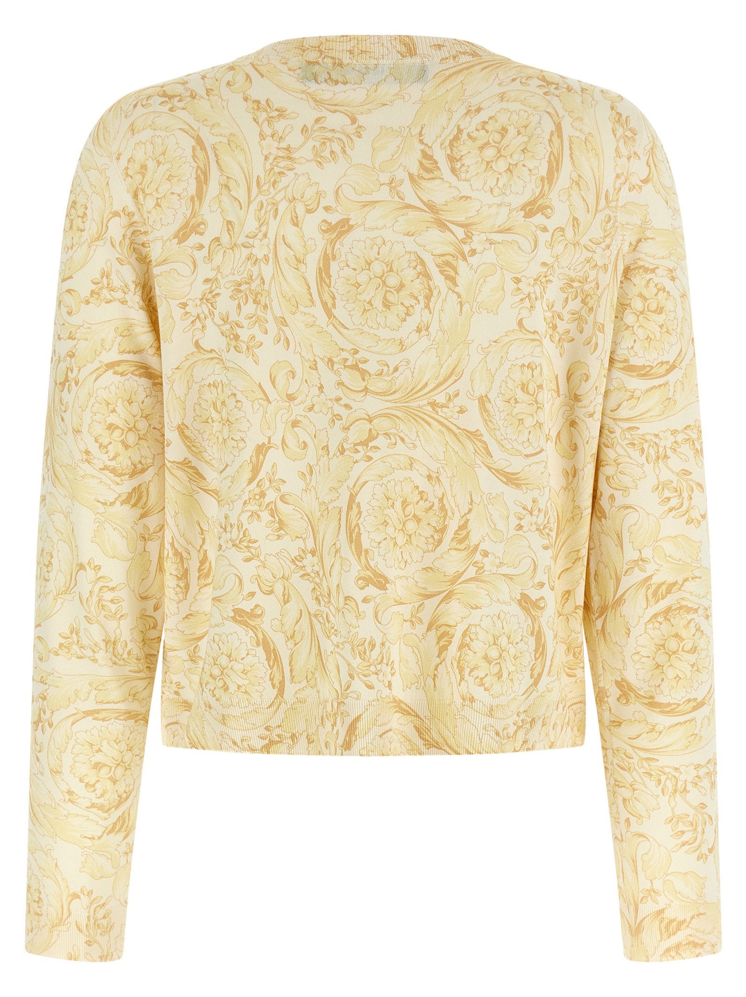 Versace Barocco 92 Cardigan Yellow