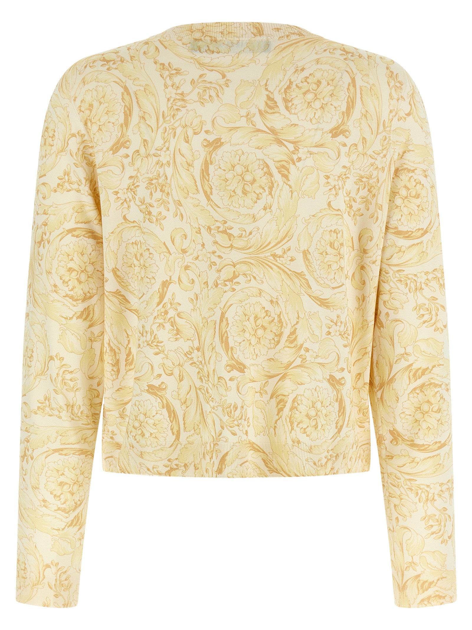 Versace Barocco 92 Cardigan Yellow