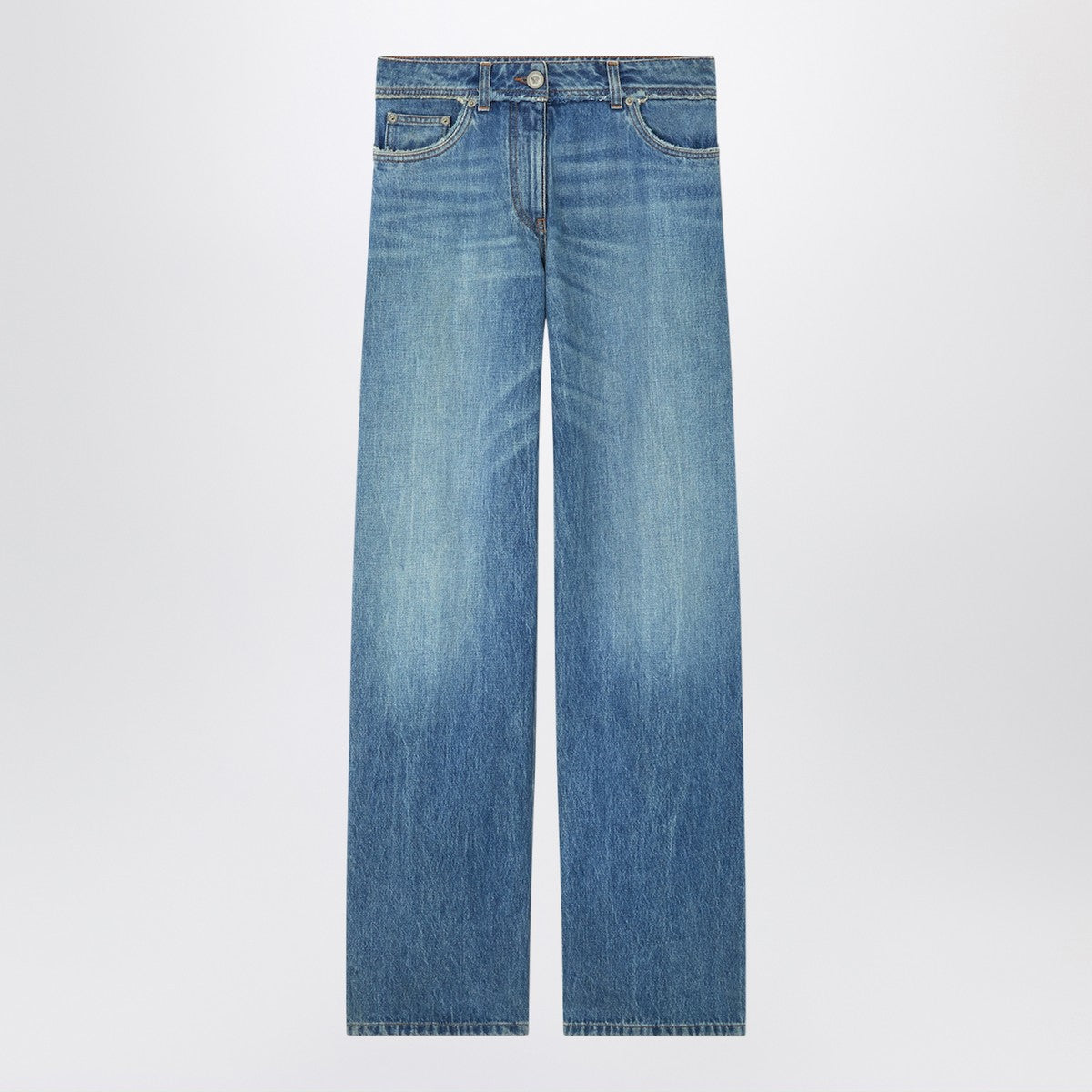 Versace Medium Boyfriend Denim Jeans Blue
