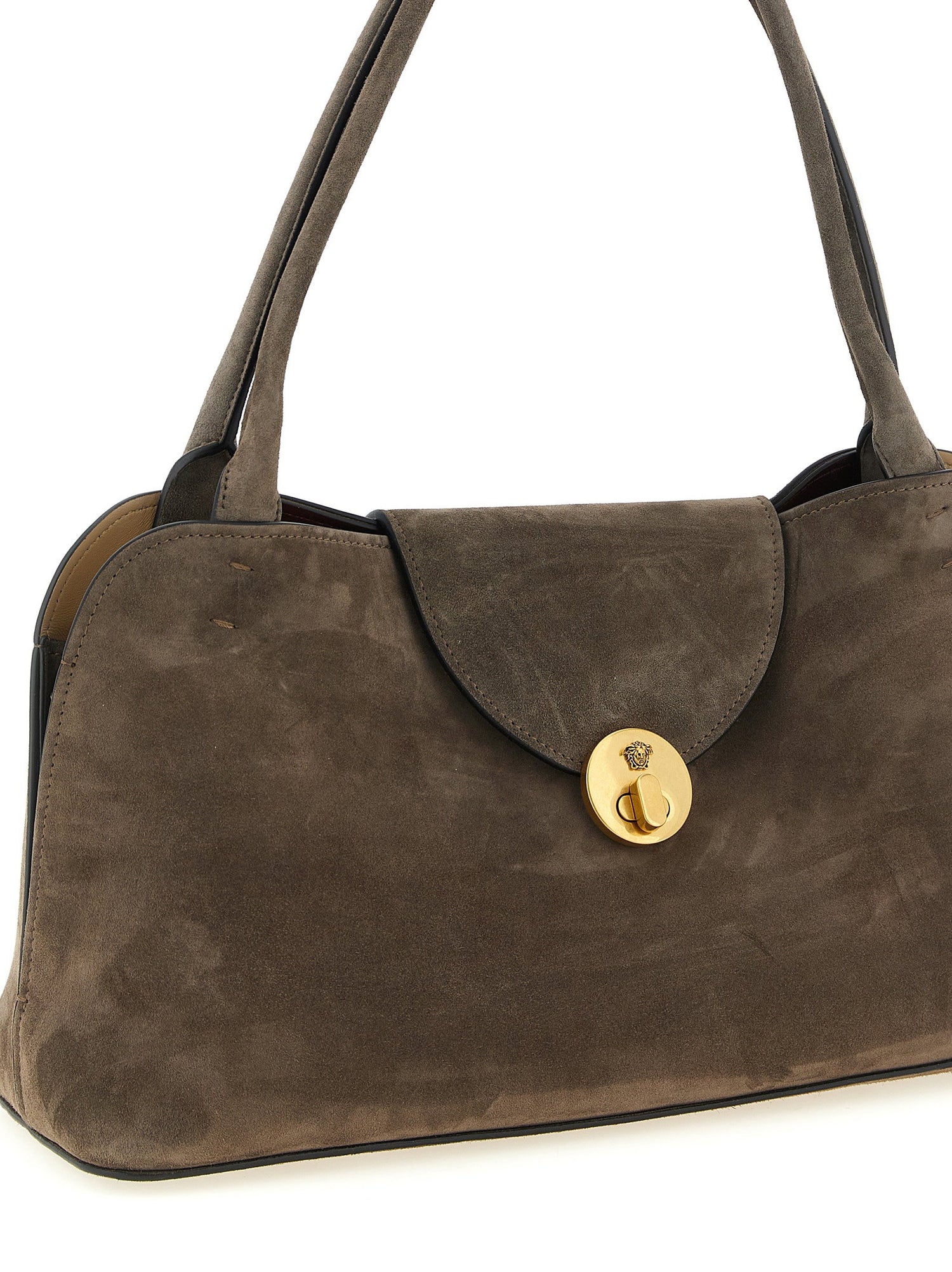 Versace Vivian Medium Shoulder Bag Brown