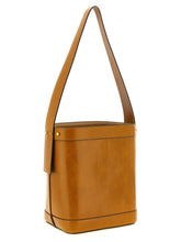 Versace Pivot Small Bucket Bag Brown