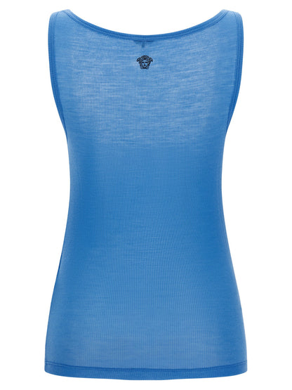 Versace Medusa Tank Top Light blue
