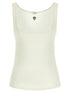 Versace La Medusa Embroidery Top White