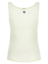Versace La Medusa Embroidery Top White