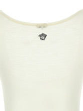 Versace La Medusa Embroidery Top White