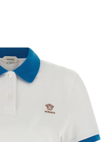 Versace Medusa Polo Shirt Blue