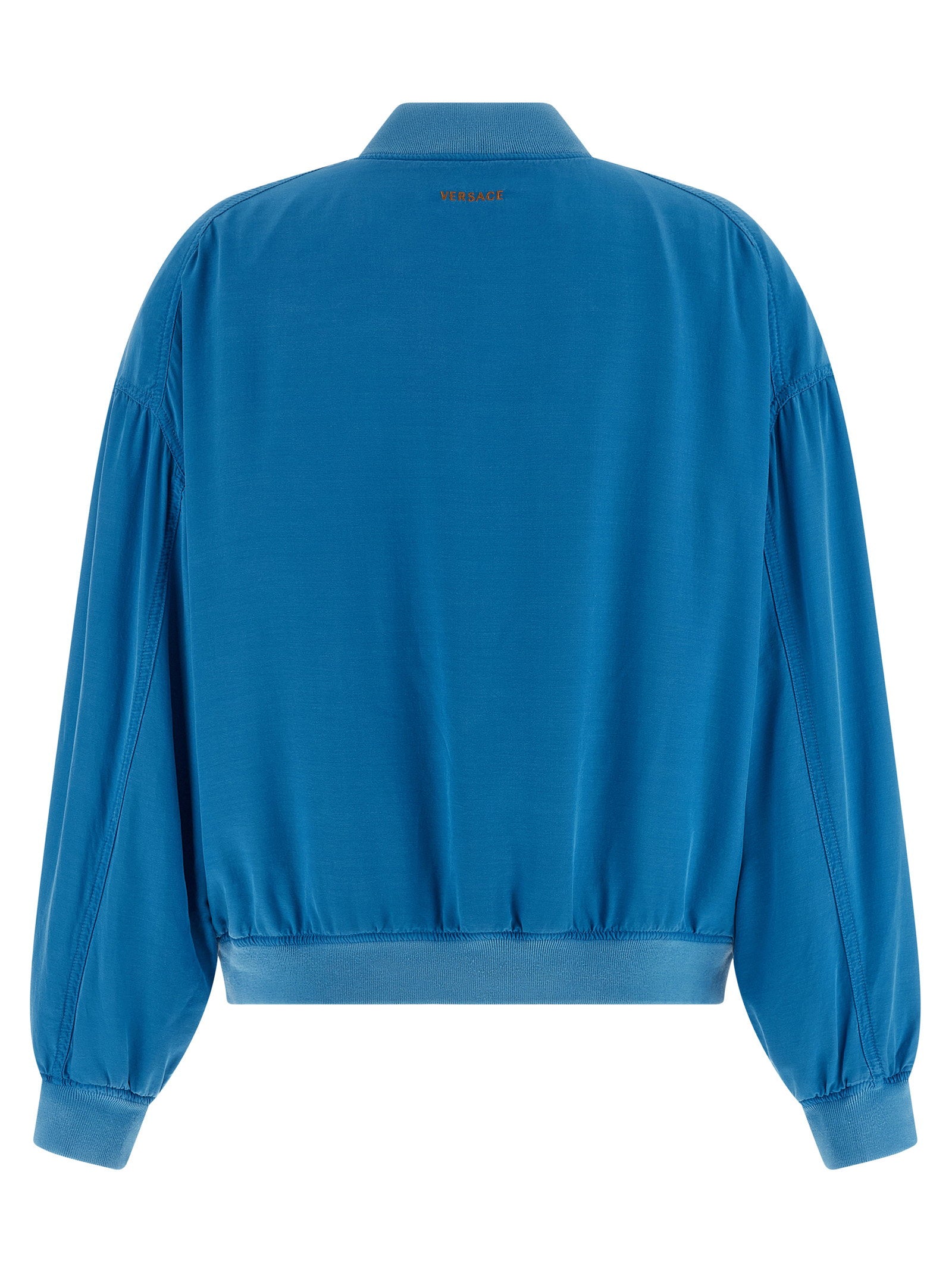 Versace Silk Poplin Blouson Light blue