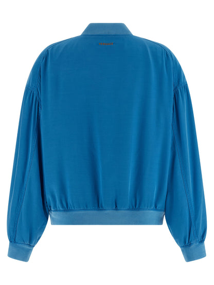 Versace Silk Poplin Blouson Light blue