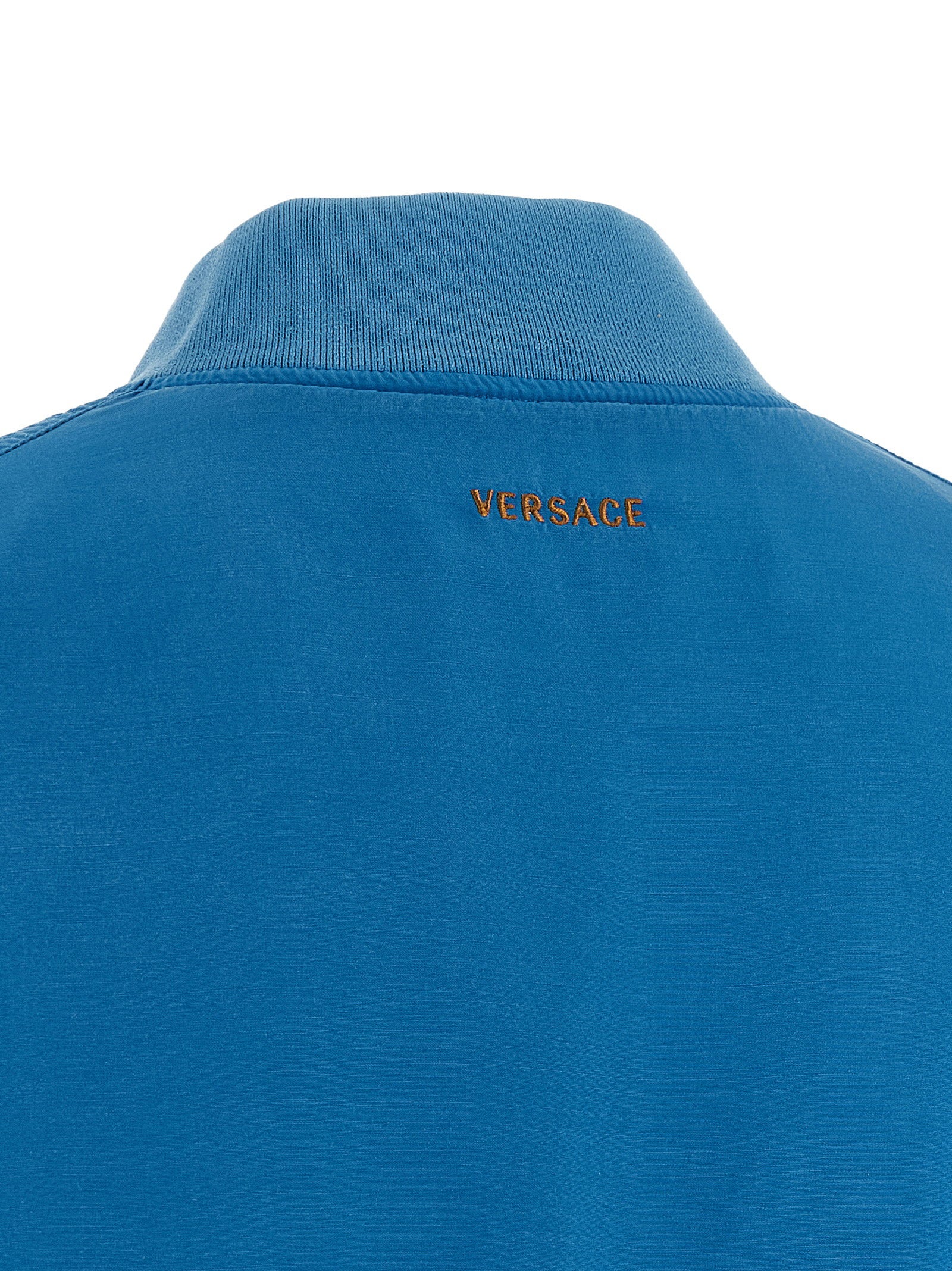 Versace Silk Poplin Blouson Light blue