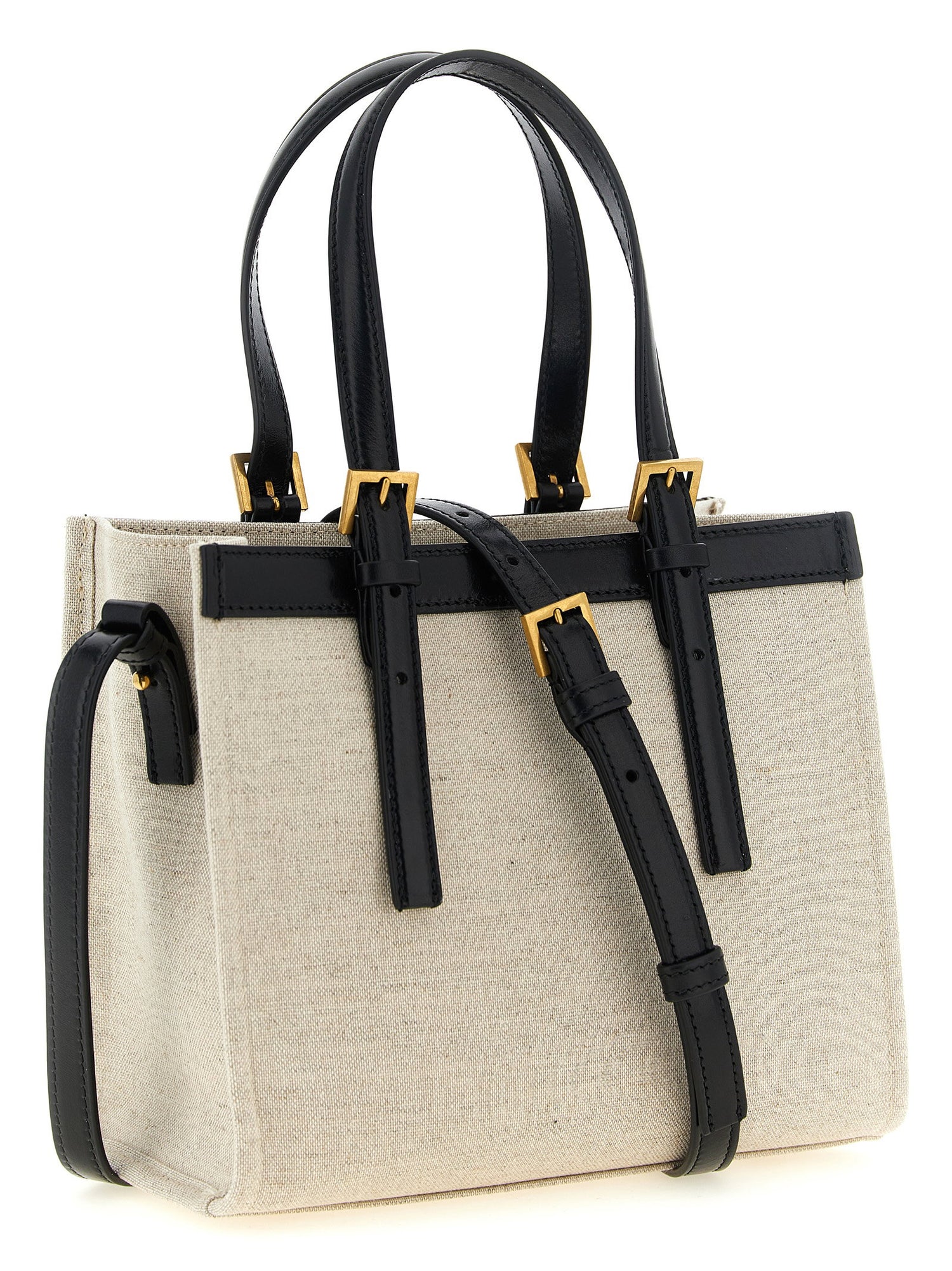 Versace Rivière Mini Shopping Bag Beige