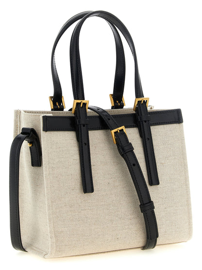Versace Rivière Mini Shopping Bag Beige