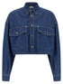 Versace Cropped Shirt Blue