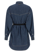 Versace Chambray Denim Dress Blue