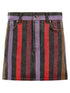 Versace Striped Denim Skirt Multicolor