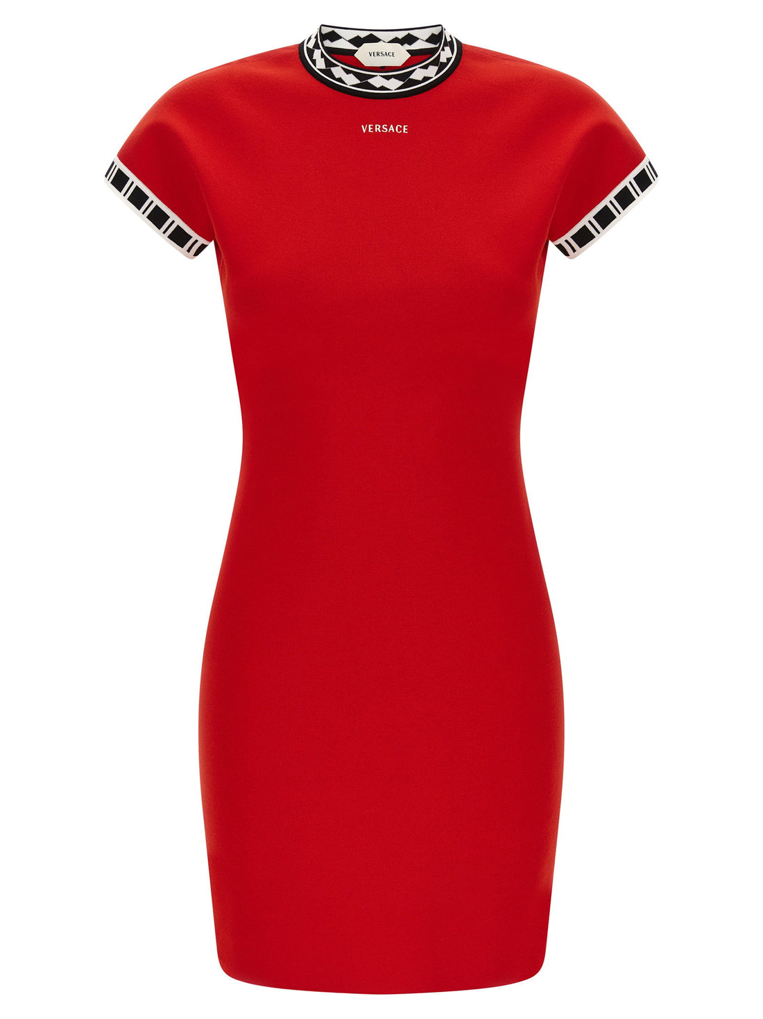 Versace Logo Dress Red