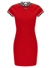 Versace Logo Dress Red