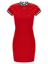 Versace Logo Dress Red