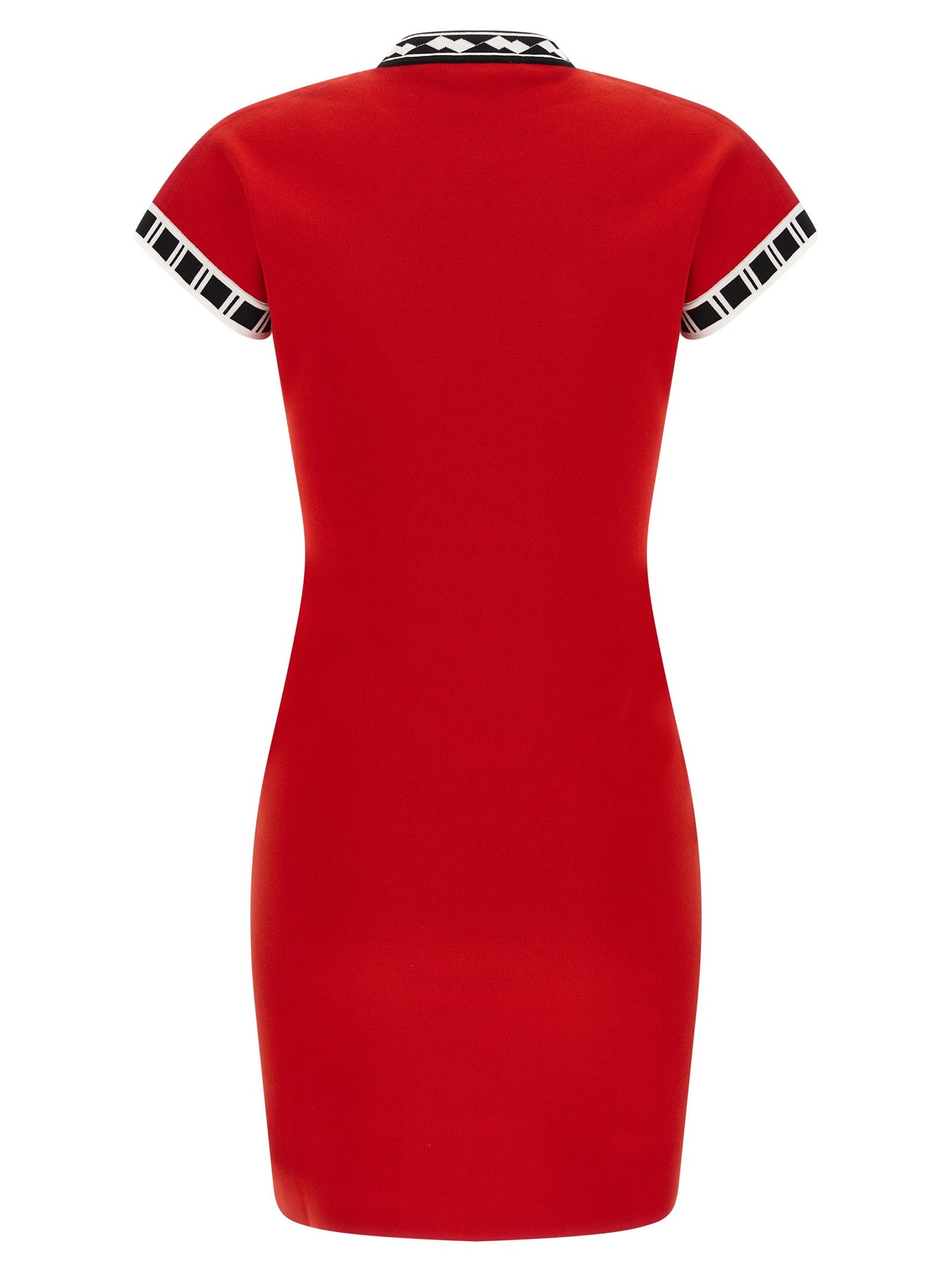 Versace Logo Dress Red