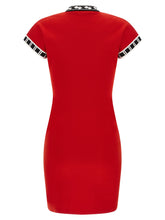 Versace Logo Dress Red