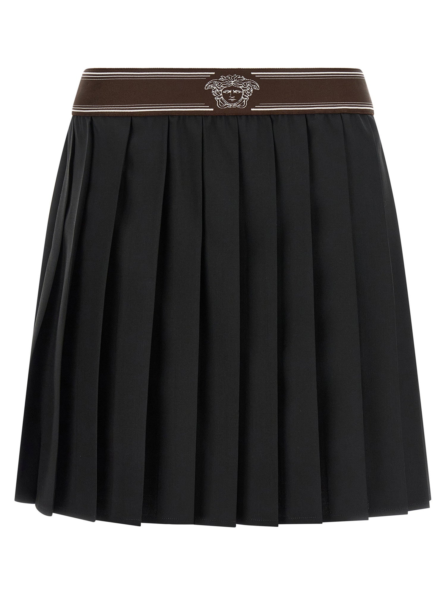 Versace Pleated Skirt Black