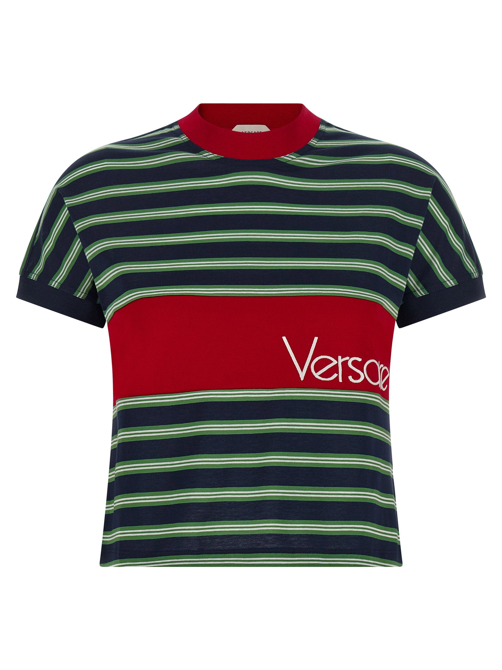 Versace Intarsia T-shirt Multicolor
