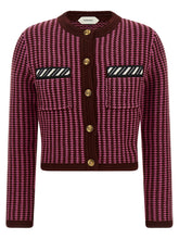 Versace Crochet Cardigan Pink