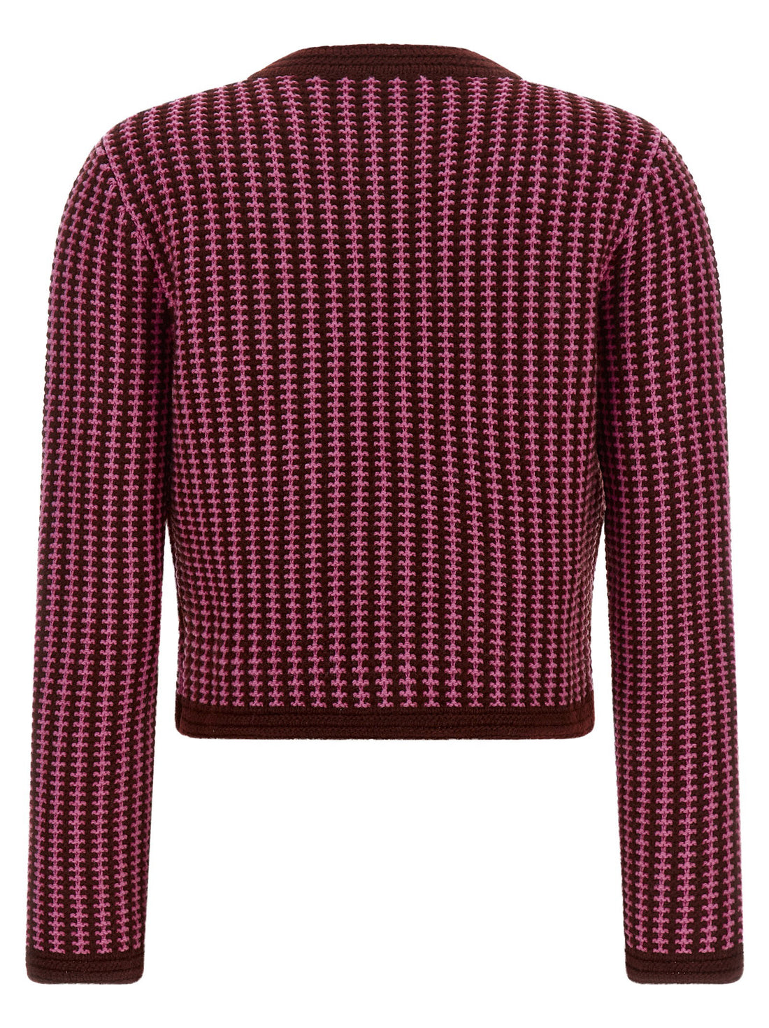 Versace Crochet Cardigan Pink