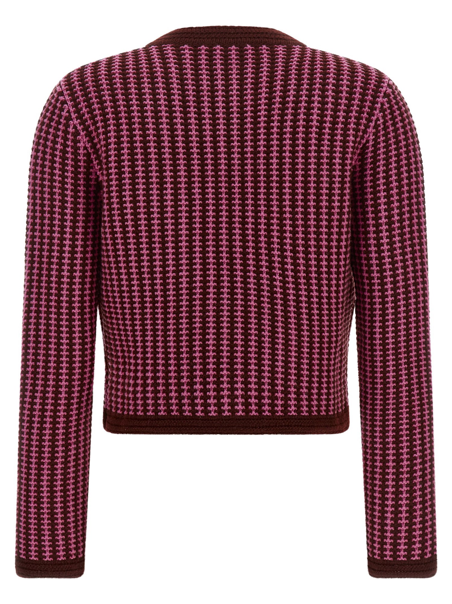 Versace Crochet Cardigan Pink