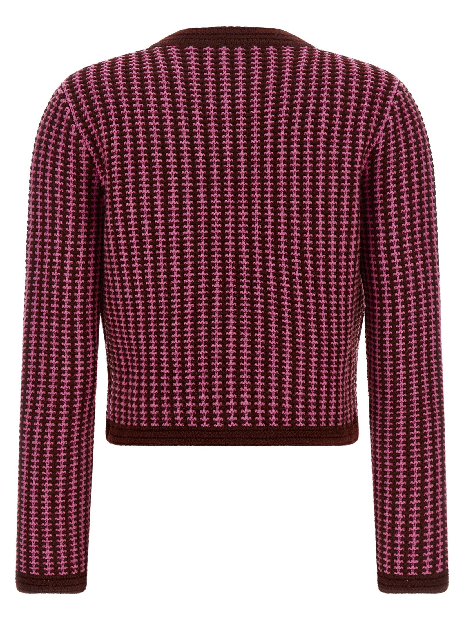 Versace Crochet Cardigan Pink