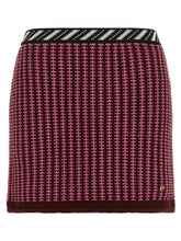 Versace Crochet Knit Skirt Pink