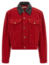 Versace Corduroy Jacket Red