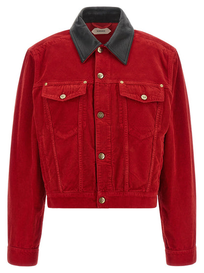 Versace Corduroy Jacket Red