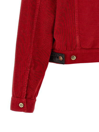 Versace Corduroy Jacket Red