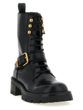 Versace Ankle Boots With Buckle Black